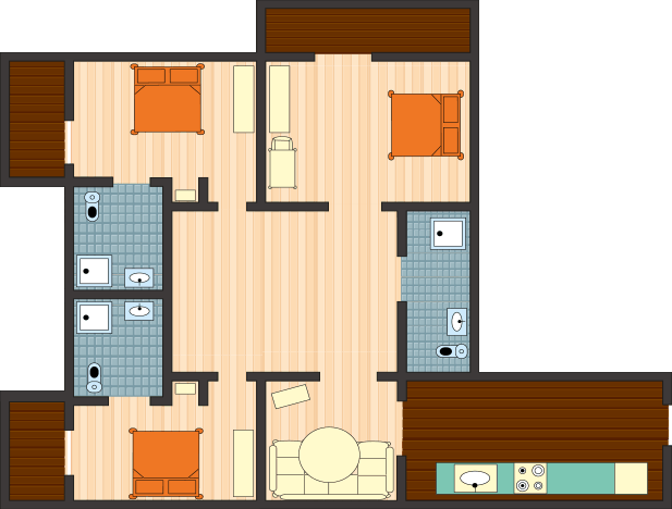Raumplan Appartement 5