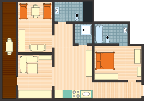 Raumplan Appartement 4
